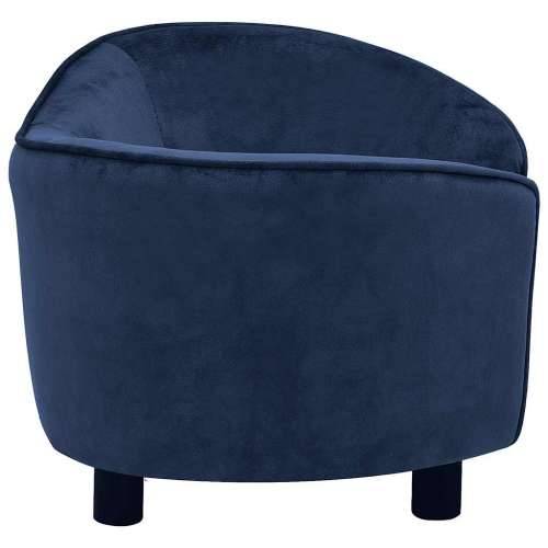 Sofa za pse plava 69 x 49 x 40 cm plišana - Plava Cijena