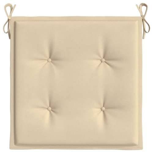 Jastuci za vrtne stolice 6 kom bež 40x40x4 cm od tkanine - Bež 40 x 40 x 3 cm 6 Cijena