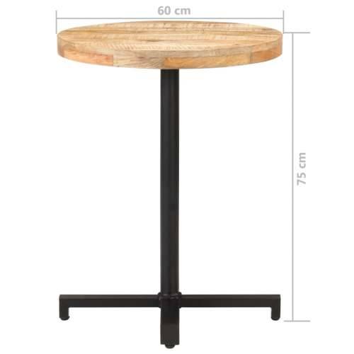 Bistro stolić okrugli Ø 60 x 75 cm od grubog drva manga Cijena
