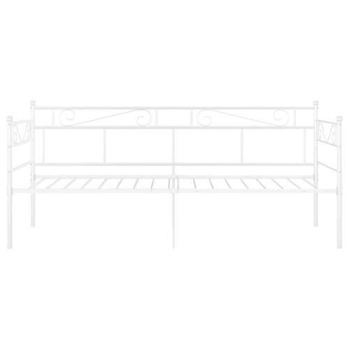Okvir za krevet na razvlačenje bijeli metalni 90 x 200 cm - Bijela Cijena