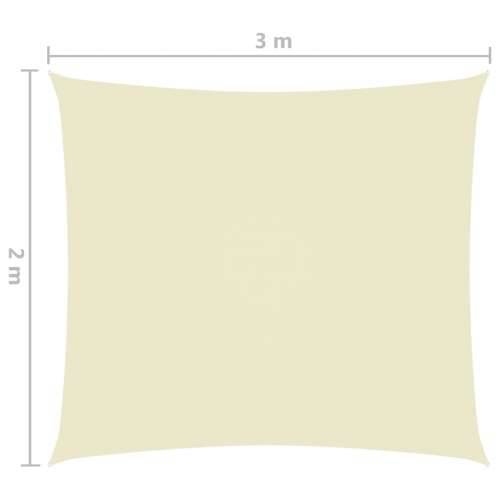 Jedro protiv sunca od tkanine Oxford pravokutno 2 x 3 m krem Cijena