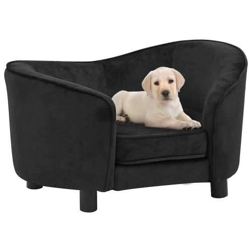 Sofa za pse crna 69 x 49 x 40 cm plišana - Crna Cijena