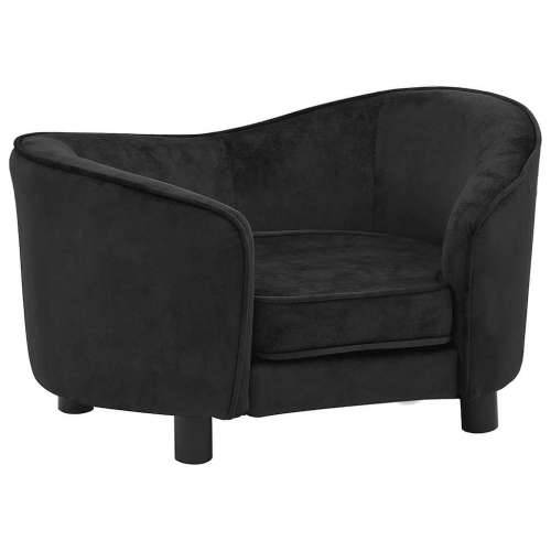 Sofa za pse crna 69 x 49 x 40 cm plišana - Crna Cijena