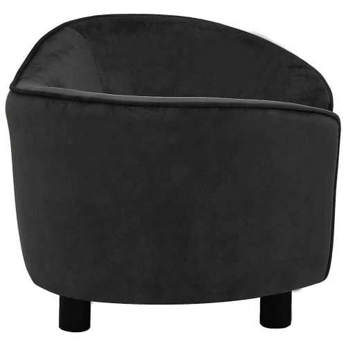 Sofa za pse crna 69 x 49 x 40 cm plišana - Crna Cijena