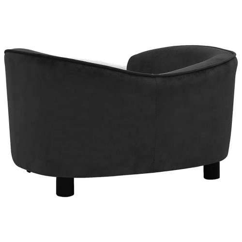 Sofa za pse crna 69 x 49 x 40 cm plišana - Crna Cijena