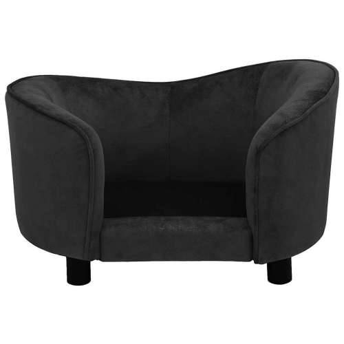 Sofa za pse crna 69 x 49 x 40 cm plišana - Crna Cijena