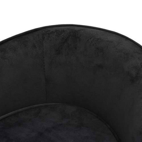 Sofa za pse crna 69 x 49 x 40 cm plišana - Crna Cijena