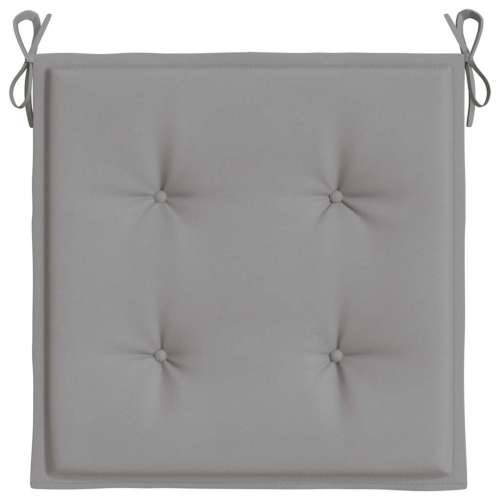 Jastuci za vrtne stolice 6 kom sivi 40x40x4 cm od tkanine - Siva 40 x 40 x 3 cm 6 Cijena
