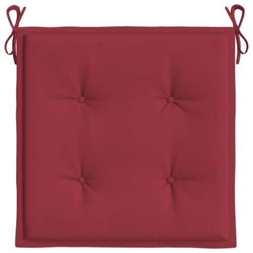 Jastuci za vrtne stolice 4 kom boja vina 50x50x3 cm od tkanine Cijena