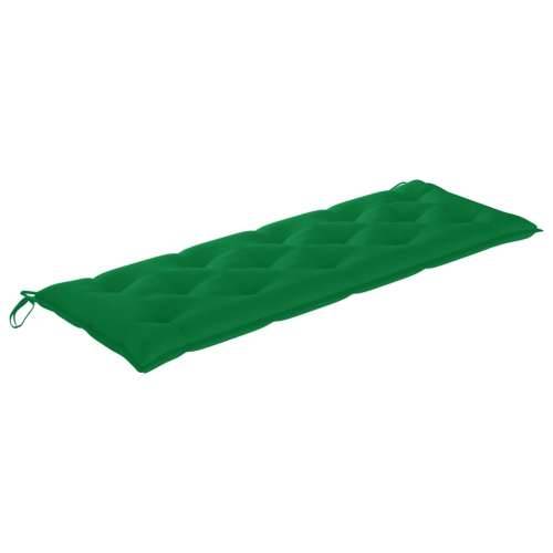 Složiva vrtna klupa s jastukom 159 cm od masovne tikovine - Zelena 150 cm 1 Cijena