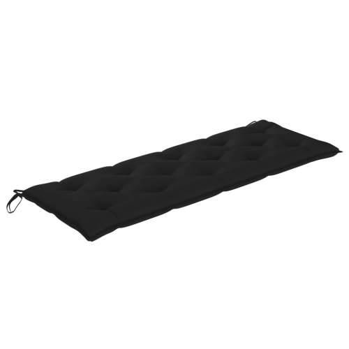 Složiva vrtna klupa s jastukom 159 cm od masovne tikovine - Crna 150 cm 1 Cijena