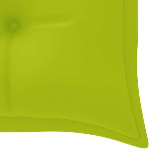 ivdaXL Složiva vrtna klupa s jastukom 159 cm od masovne tikovine - Svjetlozelena 150 cm 1 Cijena