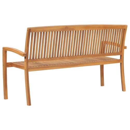 ivdaXL Složiva vrtna klupa s jastukom 159 cm od masovne tikovine - Svjetlozelena 150 cm 1 Cijena