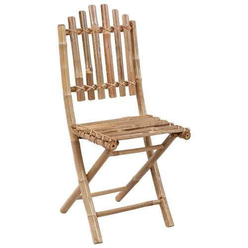 Sklopive vrtne stolice s jastucima 2 kom od bambusa - boja crnog vina 2 40 x 40 x 4 cm 1 Cijena