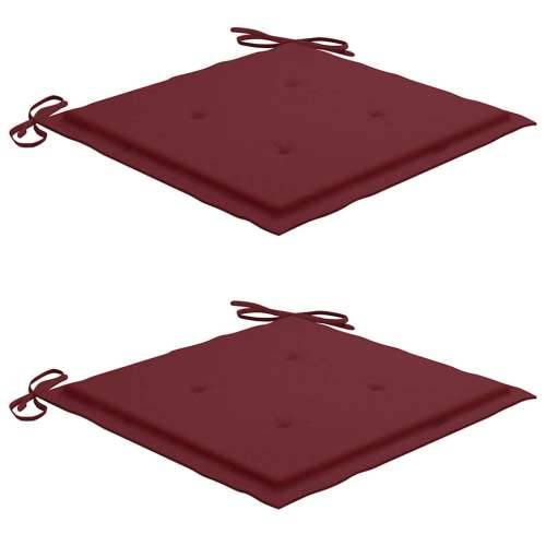 Sklopive vrtne stolice s jastucima 2 kom od bambusa - boja crnog vina 2 40 x 40 x 4 cm 1 Cijena