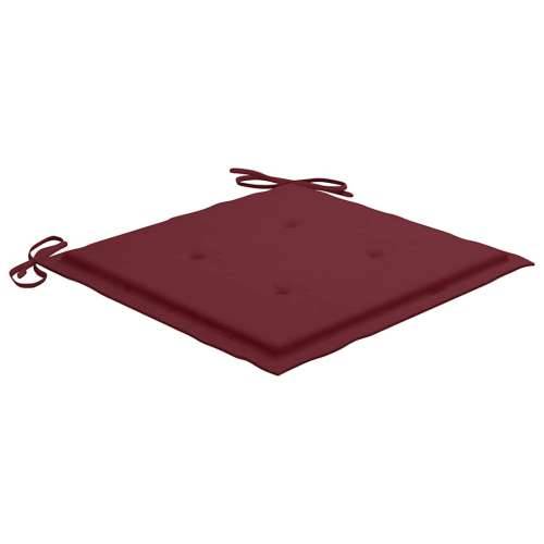 Sklopive vrtne stolice s jastucima 2 kom od bambusa - boja crnog vina 2 40 x 40 x 4 cm 1 Cijena