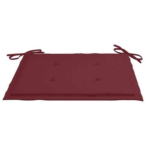 Sklopive vrtne stolice s jastucima 2 kom od bambusa - boja crnog vina 2 40 x 40 x 4 cm 1 Cijena