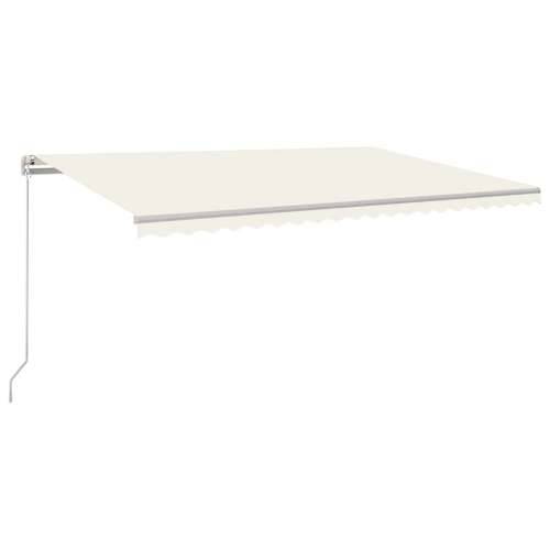 Tenda na ručno uvlačenje s LED svjetlima 500x350 cm krem - Krema 500 x 350 cm 1 Cijena