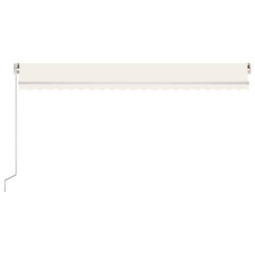 Tenda na ručno uvlačenje s LED svjetlima 500x350 cm krem - Krema 500 x 350 cm 1 Cijena