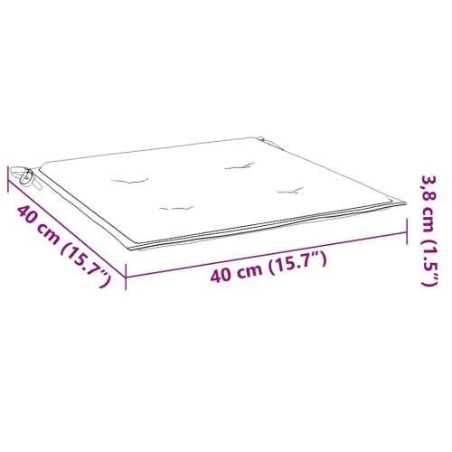 Jastuci za vrtne stolice 2 kom boja vina 40x40x4 cm od tkanine - boja crnog vina 40 x 40 x 3 cm 2 Cijena