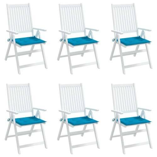 Jastuci za vrtne stolice 6 kom plavi 50 x 50 x 3 cm od tkanine Cijena