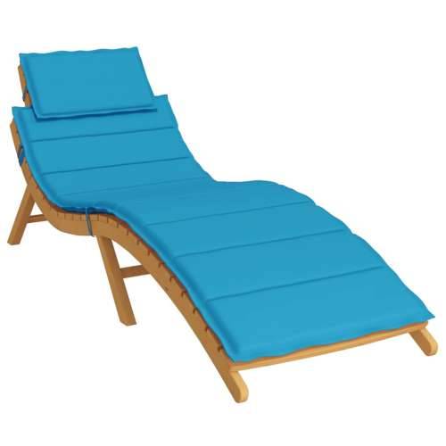 Jastuk za ležaljku plavi 186x58x4 cm od tkanine Oxford - Plava 1 Cijena