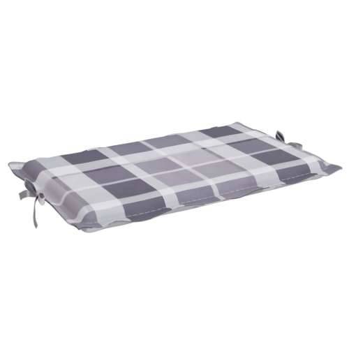 Jastuk za ležaljku sivi karirani 186 x 58 x 3 cm tkanina Oxford Cijena