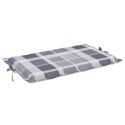 Jastuk za ležaljku sivi karirani 186x58x4 cm tkanina Oxford - Sivi karirani uzorak 1 Cijena