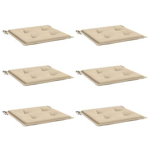Jastuci za vrtne stolice 6 kom bež 50x50x4 cm od tkanine Oxford - Bež 50 x 50 x 3 cm 6 Cijena