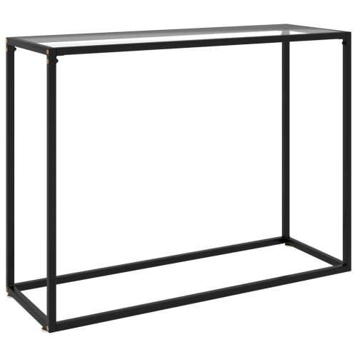 Konzolni stol prozirni 100 x 35 x 75 cm od kaljenog stakla