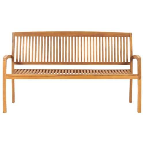 Složiva vrtna klupa s jastukom 159 cm od masovne tikovine - Antracit 150 cm 1 Cijena