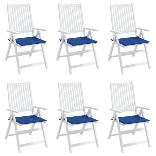 Jastuci za vrtne stolice 6 kom plavi 40x40x4 cm od tkanine - Kraljevski plava 40 x 40 x 3 cm 6 Cijena