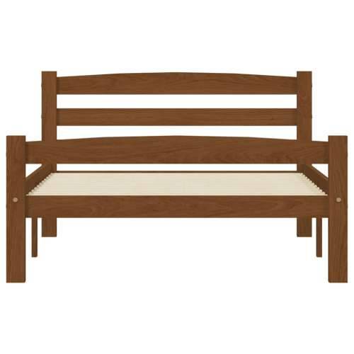 Okvir za krevet od masivne borovine boja meda 100 x 200 cm - boja meda 100 x 200 cm Cijena