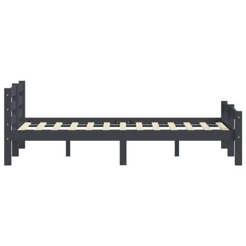 Okvir za krevet od masivne borovine tamnosivi 160 x 200 cm - Tamno siva 160 x 200 cm Cijena