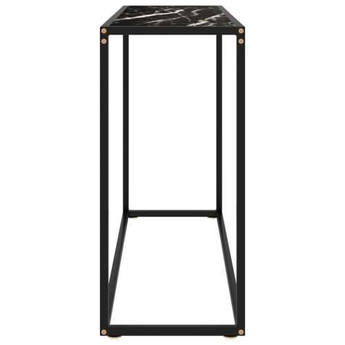 Konzolni stol crni 100 x 35 x 75 cm od kaljenog stakla Cijena