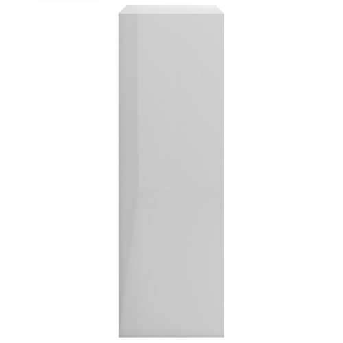 Polica za knjige sjajna bijela 60x24x76 cm konstruirano drvo Cijena