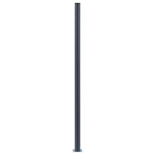 Stupovi za ogradu 2 kom tamnosivi 185 cm aluminijski Cijena
