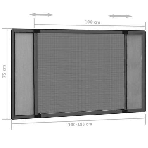 Proširivi zaslon protiv insekata antracit (100 - 193) x 75 cm - Antracit 193 x 75 cm Cijena