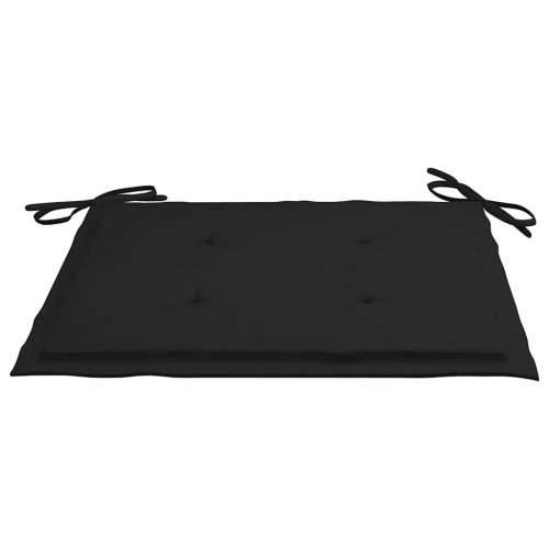 Sklopive vrtne stolice s jastucima 2 kom od bambusa - Crna 2 40 x 40 x 4 cm 1 Cijena