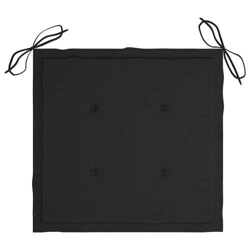 Sklopive vrtne stolice s jastucima 2 kom od bambusa - Crna 2 40 x 40 x 4 cm 1 Cijena