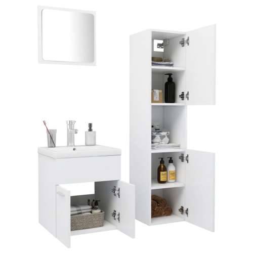 Set kupaonskog namještaja od iverice bijeli - Bijela 41 x 38.5 x 46 cm 1 Cijena
