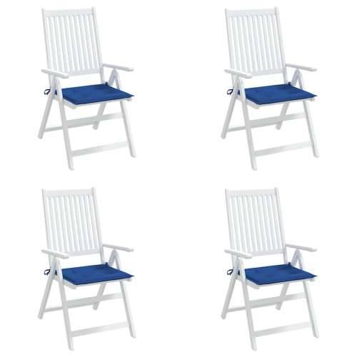 Jastuci za vrtne stolice 4 kom plavi 40x40x4 cm od tkanine - Kraljevski plava 40 x 40 x 3 cm 4 Cijena