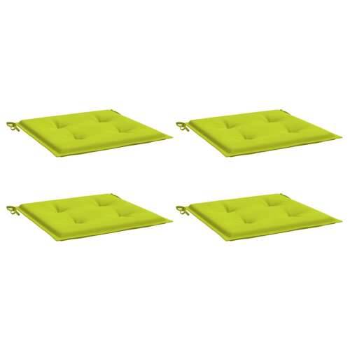 Jastuci za vrtne stolice 4 kom zeleni 40x40x4 cm od tkanine - Svjetlozelena 40 x 40 x 3 cm 4 Cijena