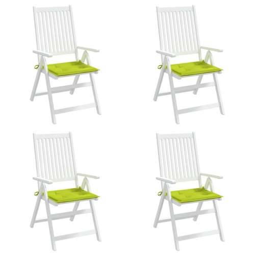 Jastuci za vrtne stolice 4 kom zeleni 40x40x4 cm od tkanine - Svjetlozelena 40 x 40 x 3 cm 4 Cijena