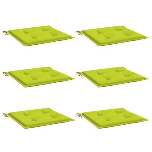 Jastuci za vrtne stolice 6 kom zeleni 40x40x4 cm od tkanine - Svjetlozelena 40 x 40 x 3 cm 6 Cijena