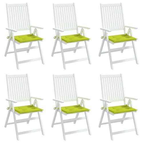 Jastuci za vrtne stolice 6 kom zeleni 40x40x4 cm od tkanine - Svjetlozelena 40 x 40 x 3 cm 6 Cijena