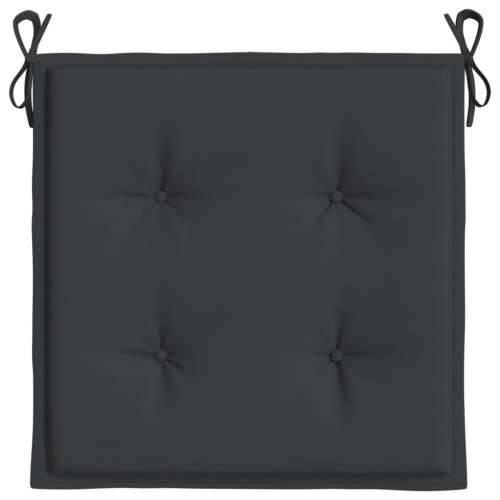 Jastuci za vrtne stolice 6 kom crni 50x50x3 cm tkanina Oxford Cijena