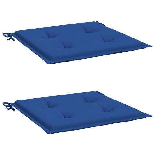 Jastuci za vrtne stolice 2 kom plavi 50x50x4 cm od tkanine - Kraljevski plava 50 x 50 x 3 cm 2 Cijena