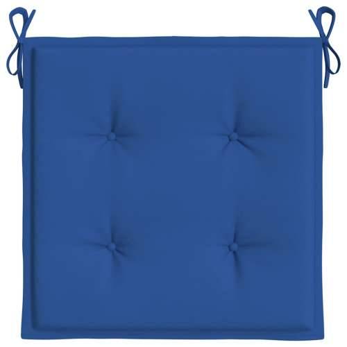 Jastuci za vrtne stolice 2 kom plavi 50x50x4 cm od tkanine - Kraljevski plava 50 x 50 x 3 cm 2 Cijena