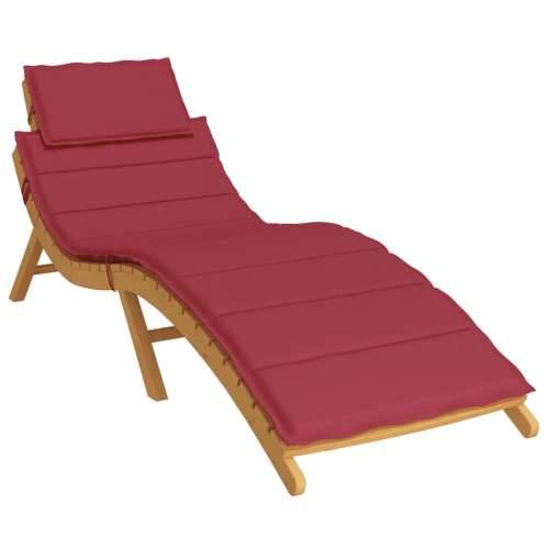 Jastuk za ležaljku boja vina 186x58x4 cm od tkanine Oxford - boja crnog vina 1 Cijena